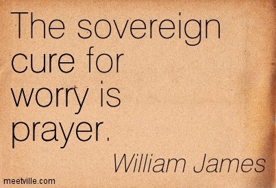 Worries drown in prayer- Tomorrow's reading reflection 