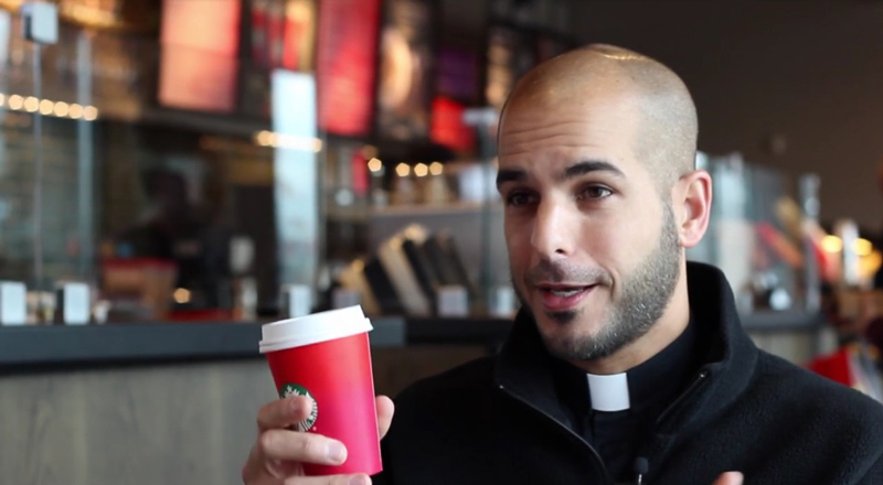 Featured image for “New York priest: ‘We don’t derive strength from fear’ about Starbucks Christmas cup controversy”