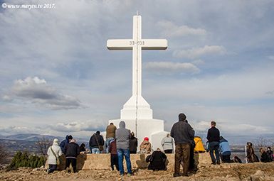 Cross Mountain — Mt. Krizevac — with the 16-ton cross above Medjugorje