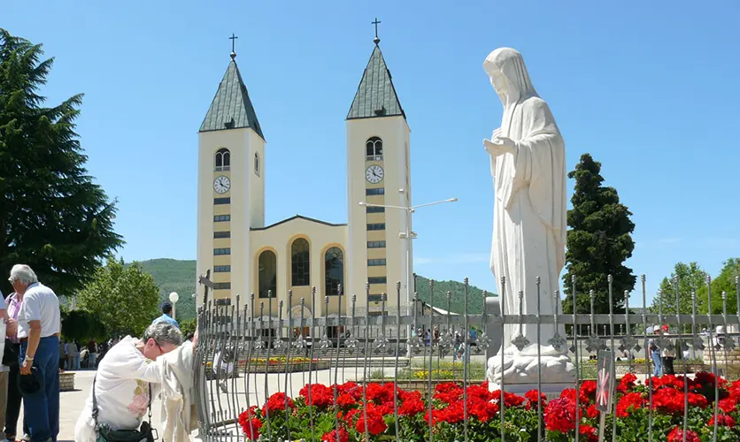 Interior of St. James Church in Medjugorje