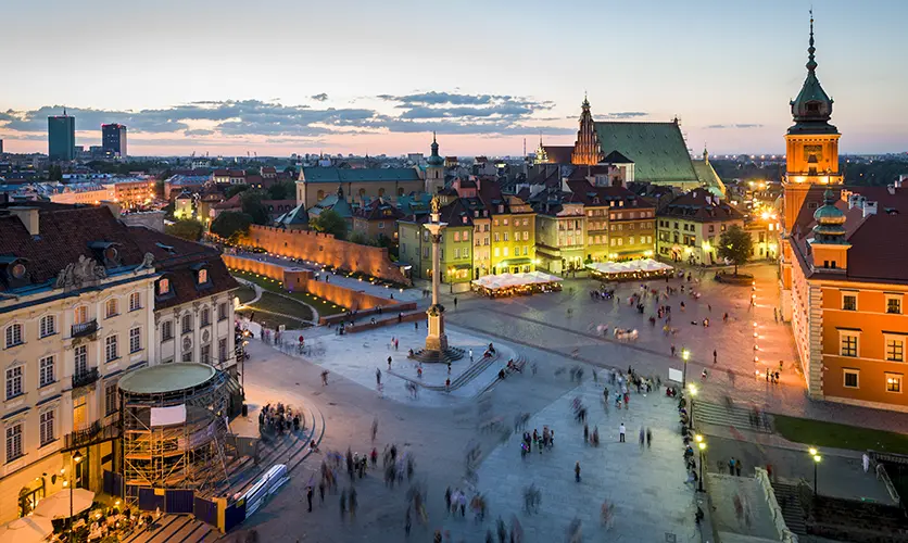 Warsaw Old Town Market Square  UNESCO World Heritage Site