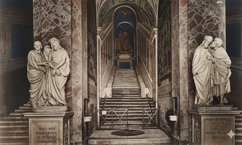 The Scala Sancta (Holy Stairs) in Rome