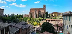 Basilica of San Domenico, Siena — the shrine containing the relics of St. Catherine of Siena