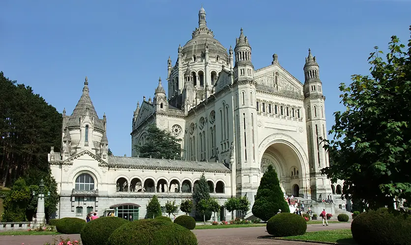 The Basilica of St. Thérèse in Lisieux, France