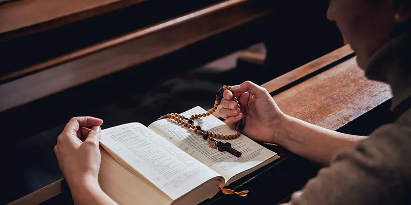 Prayer becomes simpler.