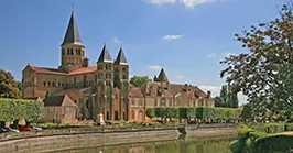 Carved relief of the Last Supper above the entrance to the Chapel of the Apparitions at Paray-le-Monial, where Christ revealed His Sacred Heart to Saint Margaret Mary, France