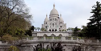 Sacré-Coeur Basilica on Montmartre in Paris where perpetual Eucharistic adoration has continued since 1885