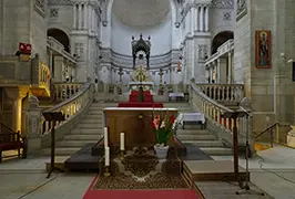 The Basilica of Saint Martin in Tours, France, where the 4th-century soldier-bishop has drawn pilgrims since the 5th century