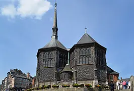 The wooden Church of Saint Catherine in Honfleur, Normandy — the largest all-wood church in France