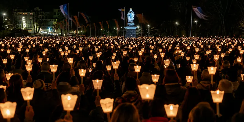 Evening prayer at the close of the day