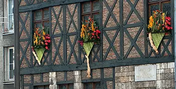 The half-timbered Hôtel Jacques Boucher in Orleans where Saint Joan of Arc stayed during the 1429 siege