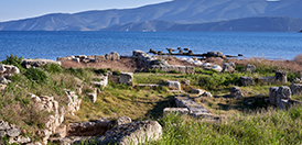 The stone foundations of ancient Cenchreae, the harbor of Corinth where St. Paul sailed for Syria