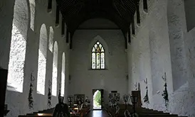 Interior of Ballintubber Abbey, where Mass has been offered for 800 years