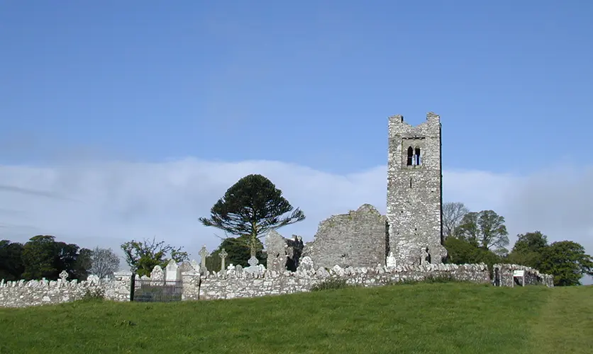 The Hill of Slane in County Meath, where St. Patrick is said to have lit the Paschal fire in defiance of the High King