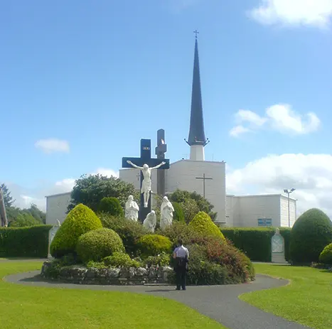 Exterior of the Shrine of Our Lady of Knock, Ireland's national Marian shrine