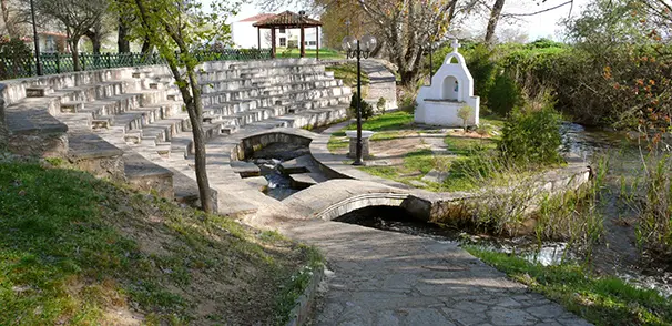 The creek at Philippi, Greece, where St. Paul baptized Lydia, the first European convert to Christianity