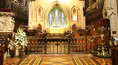 Interior of St. Mary's Pro-Cathedral, the Roman Catholic cathedral of Dublin