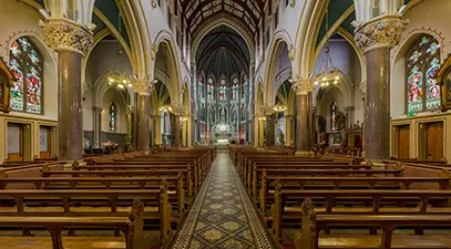 Interior of St. Peter's Church in Drogheda, home to the relic of St. Oliver Plunkett