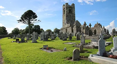 The Hill of Slane, where St. Patrick is said to have lit the Easter fire