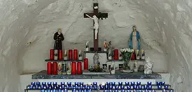 Lourdes grotto at Saint Sixtus Abbey in Westvleteren, Belgium