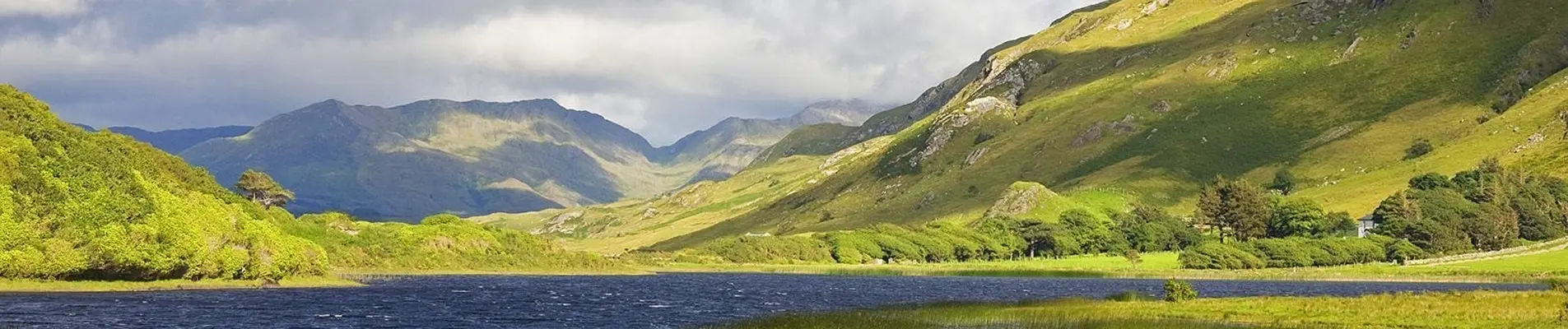 The lake at Kylemore in the Connemara region of County Galway