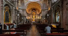 Interior of the Church of Saint Anthony in Lisbon, built over the house where the saint was born in 1195