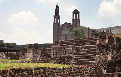 The Plaza of the Three Cultures in Mexico City, where Saint Juan Diego was baptized