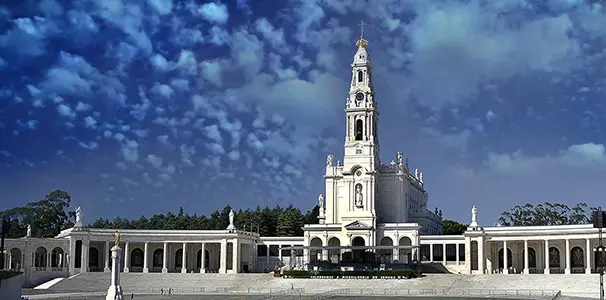 The Basilica of Our Lady of the Rosary at the Shrine of Fatima, Portugal, where Our Lady appeared to the shepherd children in 1917