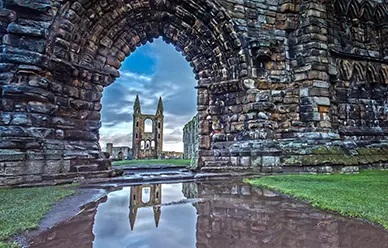 Ruins of St Andrews Cathedral, once the greatest pilgrimage destination in Europe outside Santiago